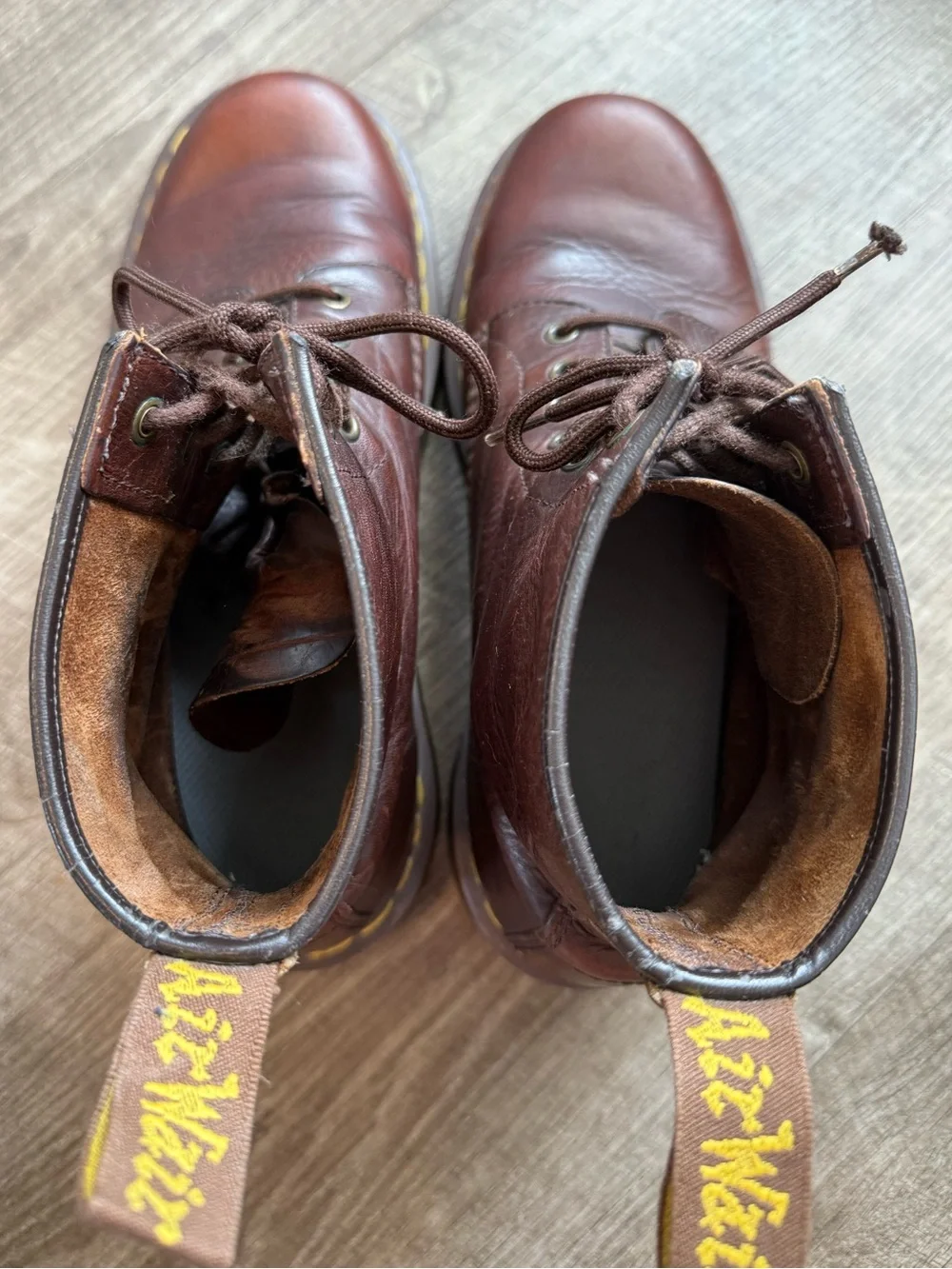 Dr Martens 1460 8-Eye Crazy Horse Brown Leather Boots Men US 10